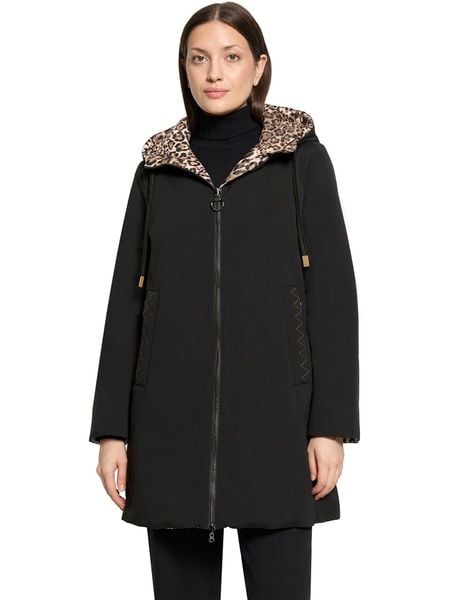 Betty Barclay Dwustronny płaszcz w kolorze beżowo-czarnym rozmiar: 36. Brązowe płaszcze Betty Barclay, bez wzorów, bez kaptura. Za 589,95 zł.
