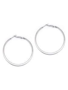 MOODE Kolczyki-kreole "Cindy" rozmiar: onesize. Szare kolczyki MOODE, ze stali. Za 30,99 zł.