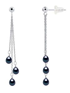 Pearline Srebrne kolczyki-wkrętki z perłami rozmiar: onesize. Niebieskie kolczyki Pearline, z perłą, srebrne. Za 382,99 zł.