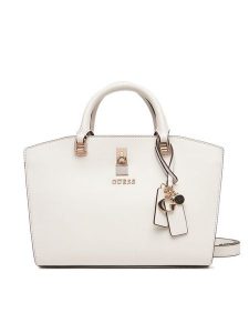 Guess Torebka Queensland HWVG96 55060 Écru. Torebki klasyczne Guess, z aplikacjami, ze skóry, bez dodatków. Za 489,99 zł.