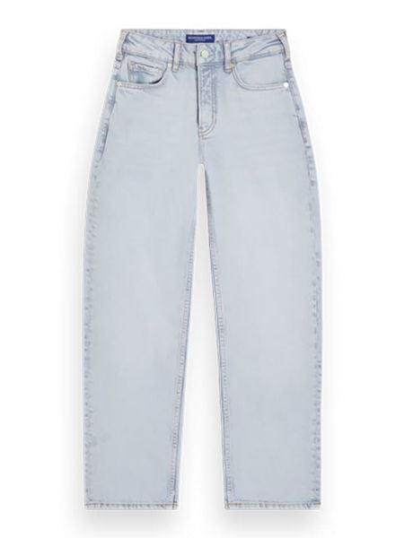 Scotch & Soda Dżinsy - Regular fit - w kolorze błękitnym rozmiar: W28/L34. Niebieskie jeansy Scotch & Soda, z aplikacjami, ze skóry. Za 180,49 zł.