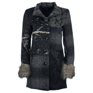 Desigual Płaszcz Damski Charlotte 42 Ciemnoszary. Płaszcze marki Desigual. W wyprzedaży za 654,00 zł.