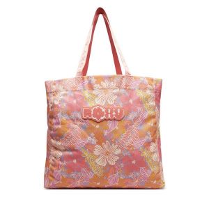 Torebka Roxy. Czerwone shopper bag Roxy, bez wzorów, bez dodatków. Za 119,99 zł.
