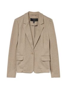Vero Moda Marynarka Julia 10154123 Beżowy Regular Fit. Brązowe marynarki i żakiety Vero Moda, bez wzorów, z syntetyku. Za 199,99 zł.