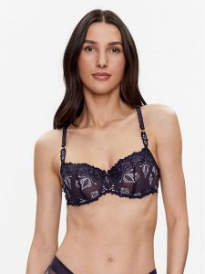 Chantelle Biustonosz balkonetka Champs Elysées C26050 Granatowy. Niebieskie biustonosze Chantelle, bez wzorów, z syntetyku. Za 259,99 zł.