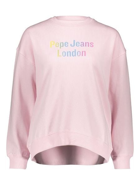 Pepe Jeans Bluza w kolorze jasnoróżowym rozmiar: M. Różowe bluzy Pepe Jeans, m, bez wzorów, z jeansu, bez kaptura. Za 87,19 zł.