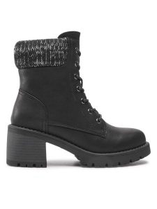 Clara Barson Trzewiki WS5898-10 Czarny. Czarne botki Clara Barson, bez wzorów, ze skóry, bez obcasa, na słupku, bez zapięcia. Za 179,99 zł.