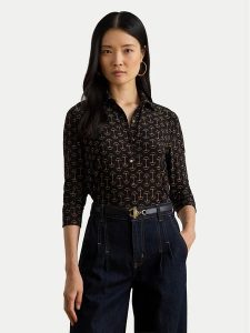 LAUREN RALPH LAUREN Koszula 200P03717001 Granatowy Regular Fit. Niebieskie koszule Lauren Ralph Lauren, l, bez wzorów, z syntetyku, bez kołnierzyka, bez ramiączek. Za 482,99 zł.
