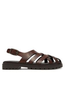G-Star Raw Sandały WI34-23568-02 Brązowy. Brązowe sandały G-Star, bez wzorów, ze skóry, bez obcasa, na płaskiej podeszwie, bez zapięcia. Za 155,99 zł.
