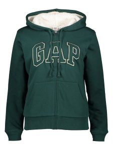 GAP Bluza w kolorze ciemnozielonym rozmiar: L. Zielone bluzy GAP, l, bez wzorów, bez kaptura. Za 159,95 zł.