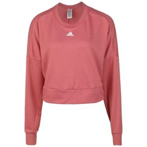 Bluza damska o luźnym kroju adidas Aeroready Studio. Czerwone bluzy ADIDAS, m, bez wzorów, bez kaptura. W wyprzedaży za 231,15 zł.