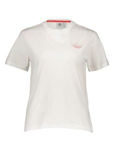 Adidas Koszulka w kolorze białym rozmiar: 32. Białe bluzki ADIDAS, bez wzorów, bez kołnierzyka, bez ramiączek. Za 90,45 zł.