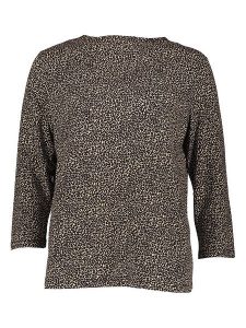 Gerry Weber Koszulka w kolorze beżowo-czarnym rozmiar: 36. Brązowe bluzki Gerry Weber, bez wzorów, bez kołnierzyka, bez ramiączek. Za 109,78 zł.