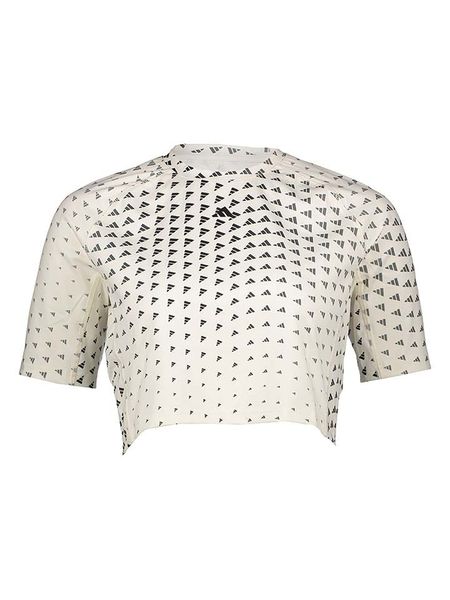 Adidas Koszulka w kolorze kremowym rozmiar: M. Brązowe bluzki ADIDAS, m, bez wzorów, bez kołnierzyka, bez ramiączek. Za 74,46 zł.