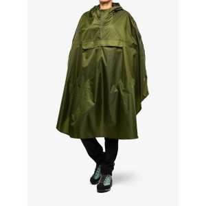 Peleryna turystyczna Trekmates Rove Poncho - chive. Zielone kurtki TREKMATES, bez wzorów, bez kaptura. Za 193,99 zł.