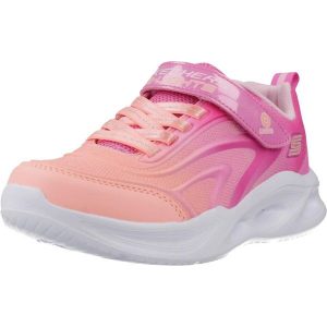 Buty SKECHERS SOLA GLOW Rose. Czerwone buty trekkingowe Skechers, z syntetyku, bez zapięcia. Za 216,99 zł.