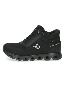 Caprice Sneakersy w kolorze czarnym rozmiar: 40. Czarne trampki Caprice, bez wzorów, za kostkę, bez zapięcia. Za 241,56 zł.