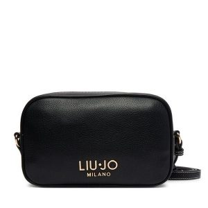 Torebka Liu Jo. Czarne listonoszki Liu Jo, bez wzorów, bez dodatków. Za 469,99 zł.