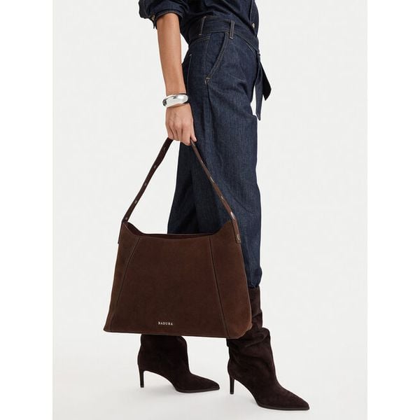 Torebka Badura. Brązowe torebki klasyczne Badura, bez wzorów, bez dodatków. Za 426,99 zł.