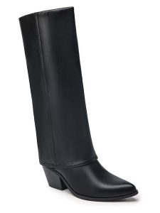 C'M Kozaki w kolorze czarnym rozmiar: 37. Czarne kozaki C'M, na zimę, bez wzorów, bez obcasa, bez zapięcia. Za 135,81 zł.