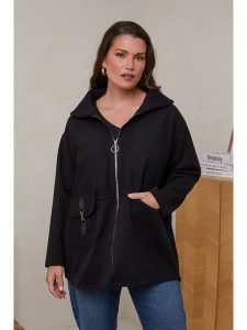 Curvy Lady Kurtka przejściowa w kolorze czarnym rozmiar: 40/42. Czarne kurtki Curvy Lady, bez wzorów, bez kaptura. Za 122,67 zł.