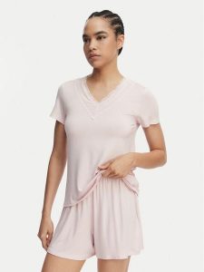 Ysabel Mora Piżama 10823 Różowy jasny Regular Fit. Czerwone piżamy ysabel mora, bez wzorów, z wiskozy, bez ramiączek. Za 199,99 zł.