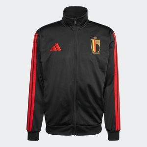 Kurtka dresowa piłkarska ADIDAS Belgia. Kurtki ADIDAS, l, bez wzorów, z dresówki, bez kaptura. Za 339,99 zł.