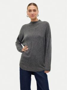 Vero Moda Sweter Plaza 10290784 Szary Loose Fit. Szare swetry klasyczne Vero Moda, xs, z syntetyku, bez kołnierzyka. Za 99,99 zł.
