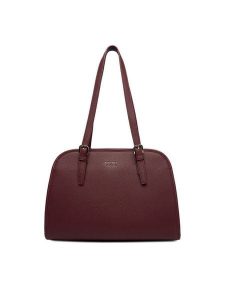 Nine West Torebka CEO-AGNES-LA482-3038 Bordowy. Czerwone torebki klasyczne Nine West, bez wzorów, z materiału, bez dodatków. Za 229,99 zł.