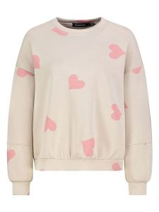 Sublevel Bluza w kolorze beżowo-jasnoróżowym rozmiar: L/XL. Brązowe bluzy Sublevel, l, bez wzorów, bez kaptura. Za 127,35 zł.