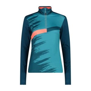 Bluza damska turystyczna CMP 32L4336. Niebieskie bluzy CMP, l, bez wzorów, bez kaptura. W wyprzedaży za 188,99 zł.