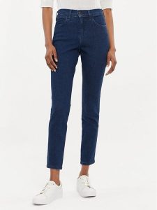 Wrangler Jeansy 112342897 Granatowy Skinny Fit. Niebieskie jeansy Wrangler, bez wzorów, z bawełny. Za 264,99 zł.