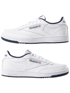 Reebok Skórzane sneakersy "Club C" w kolorze białym rozmiar: 37. Białe trampki Reebok, bez wzorów, bez zapięcia. Za 114,44 zł.