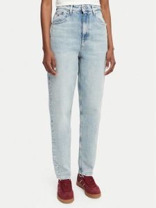 Tommy Jeans Jeansy DW0DW23089 Niebieski jasny Mom Fit. Niebieskie jeansy Tommy Jeans, bez wzorów, z bawełny. Za 449,99 zł.