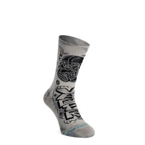 Skarpety Stance DJ Darth Crew. Szare skarpetki Stance, bez wzorów. Za 59,99 zł.