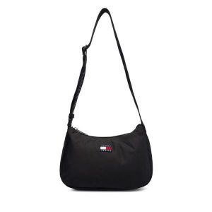 Torebka Tommy Jeans. Czarne torebki klasyczne Tommy Jeans, bez wzorów, z jeansu, bez dodatków. Za 209,99 zł.