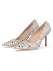 Liu Jo Skórzane czółenka w kolorze beżowym rozmiar: 41. Brązowe czółenka Liu Jo, bez wzorów, bez obcasa, na szpilce, bez zapięcia. Za 366,28 zł.