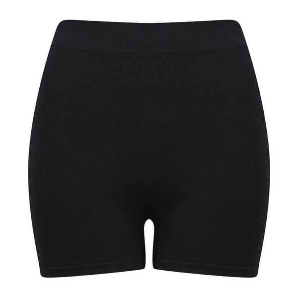 Bezszwowe Spodenki Damskie. Czarne szorty TOMBO, bez wzorów, sportowe. Za 76,99 zł.