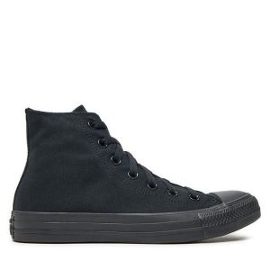 Trampki Converse. Czarne trampki Converse, bez wzorów, bez zapięcia. Za 249,99 zł.