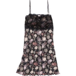 Koszula nocna z wiskozy bonprix czarny z nadrukiem. Koszule nocne marki bonprix. Za 37,99 zł.