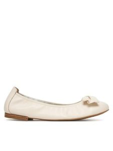 Caprice Baleriny 9-22111-46 Beżowy. Brązowe balerinki Caprice, bez wzorów, ze skóry, bez obcasa, bez zapięcia. Za 257,99 zł.