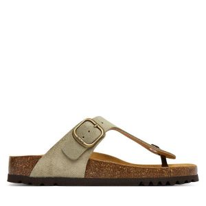 Japonki Scholl. Zielone klapki Scholl, bez wzorów, bez obcasa. Za 337,99 zł.