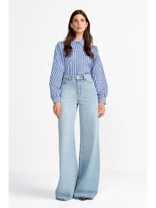 Rich&Royal Dżinsy - Wide leg - w kolorze błękitnym rozmiar: W27/L32. Niebieskie jeansy Rich&Royal, bez wzorów, z podwyższonym stanem. Za 323,95 zł.