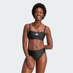 Góra Bikini Iconisea Versatile Bandeau. Białe bikini ADIDAS, bez wzorów, z materiału. W wyprzedaży za 164,70 zł.