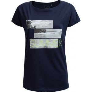 T-shirt damski TSD627 - granatowy - Outhorn. T-shirty marki Outhorn. W wyprzedaży za 24,99 zł.