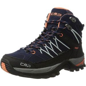 Buty trekkingowe damskie, Rigel Mid. Niebieskie buty sportowe CMP, z materiału, bez zapięcia. Za 349,99 zł.