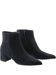 Högl Skórzane botki "Beatrice" w kolorze granatowym rozmiar: 38. Niebieskie botki HÖGL, bez wzorów, bez obcasa, bez zapięcia. Za 402,20 zł.