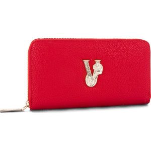 Duży Portfel Damski VERSACE JEANS - E3VSBPV1 70790-500. Czerwone portfele marki Versace Jeans, z jeansu. Za 349,00 zł.