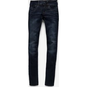 G-Star Dżinsy - Skinny fit - w kolorze granatowym rozmiar: W28/L32. Niebieskie jeansy G-Star, z aplikacjami. Za 202,03 zł.