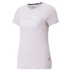 Koszulka damska PUMA ESS Logo Tee. Zielone koszulki sportowe Puma, bez wzorów, bez ramiączek. Za 79,99 zł.